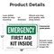 Signmission First Aid Kit Inside, 18 in W x Rectangle, Plastic OS-2PACK-EM-P-1218-L-10323 - alternate 8